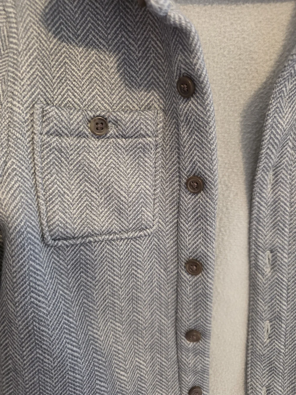 Old Navy Toddler Gray Herringbone Shacket Jacket